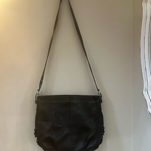 Coach Black Leather Shoulder Bag